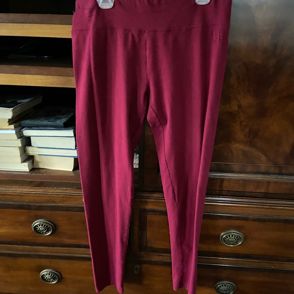 Justice maroon leggings size 20